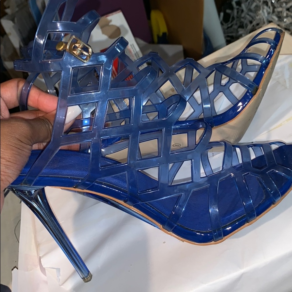 Jelly heels blue